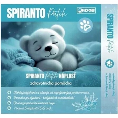 JADOB Spiranto náplasť na uvoľnenie nosa a nosových dutín 5 ks