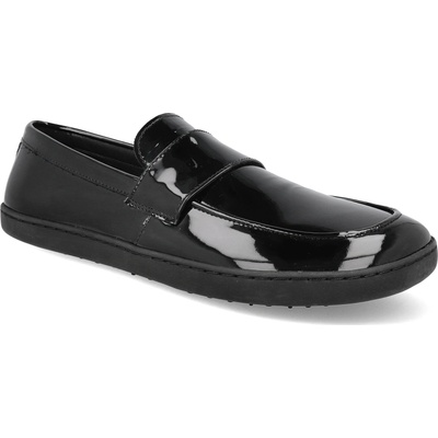 Barefoot dámske mokasíny Shapen Sheen black čierne