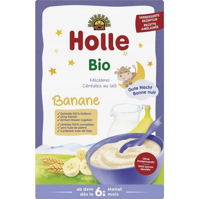 Holle Bio obilná mliečna kaša banán 250 g