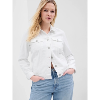 GAP 551070-00 Džínová bunda Bílá