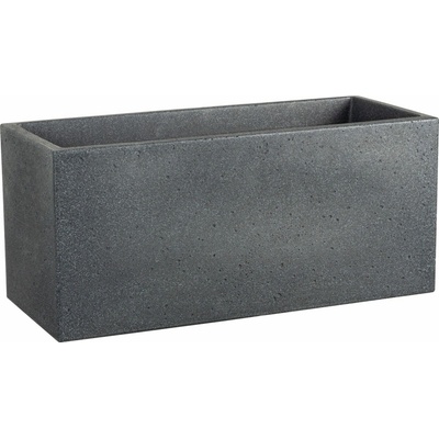 Scheurich Kvetináč C-Cube Long - Stony Black - 60 cm