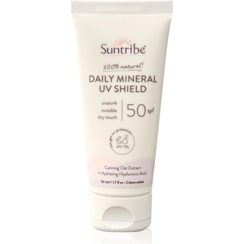 Suntribe Daily Mineral UV Shield слънцезащитен минерален крем SPF 50 50ml
