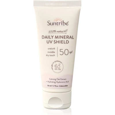 Suntribe Daily Mineral UV Shield слънцезащитен минерален крем SPF 50 50ml