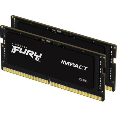 Kingston FURY Impact DDR5 32GB Kit 2x16GB 4800MHz SODIMM CL38 KF548S38IBK2 32