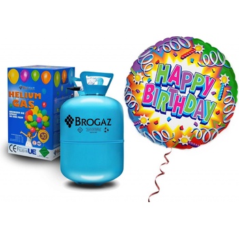 Godan Párty Hélium 250l do 30 balónov Druh: fóliový balón Happy Birthday