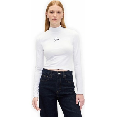 GAP 846973 00 Crop tričko s logem Bílá