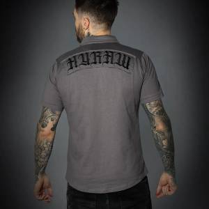 HYRAW мъжка тениска hyraw - polo СИВО - sp23-m14