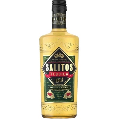 Salitos Gold Tequila 38% 0,7 l (čistá fľaša)