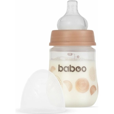 Baboo Anti colic Feeding Bottle antikoliková fľaša pre deti od narodenia Au Naturale 180 ml