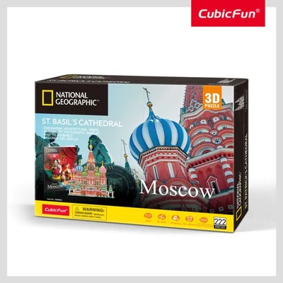 CubicFun Пъзел 3D National Geographic St. Basil's Cathedral (Russia) 224ч
