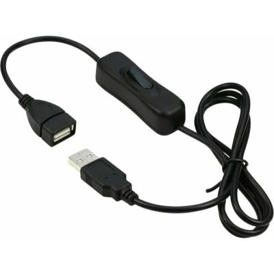 PremiumCord kupaasw1 USB 2.0 s vypínačem 1m černý