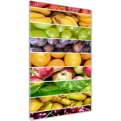 Vertikálny foto obraz fotografie na skle Farebné ovocie 50x100 cm