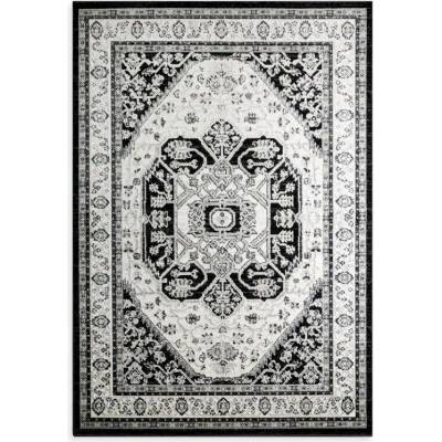 Takoy Koberec 140x190 cm černo-krémový v orientálně-klasickém stylu ELORA 5-HF-490801 | 140 x 190 cm