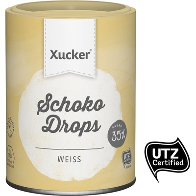 Xucker Chocolate Drops bielá čokoláda 200 g