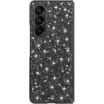 GKK Калъф с Блестяща Декорация за Samsung Z Fold 6, Glitter Electroplating Case, Черен (5966011069054)