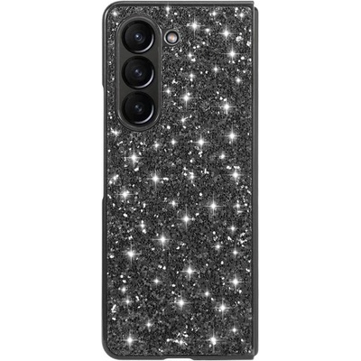 GKK Калъф с Блестяща Декорация за Samsung Z Fold 6, Glitter Electroplating Case, Черен (5966011069054)
