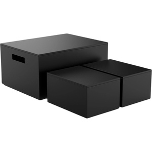 Decor Walther Кутии за съхранение Brownie черни 3 бр (0943060)