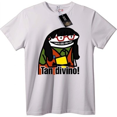 NOONEBRAND Тениска Tan Divno Анимационен - 6XL, White