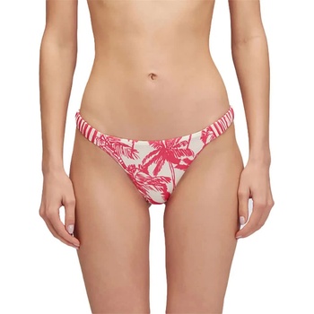 SUNDEK Halle tropic savannah fixed-waist briefs bikini bottom - Pink (Pitaya)