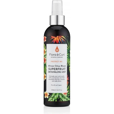 Flora & Curl African Citrus Superfruit Detangling Mist Sprej proti krepu 250 ml