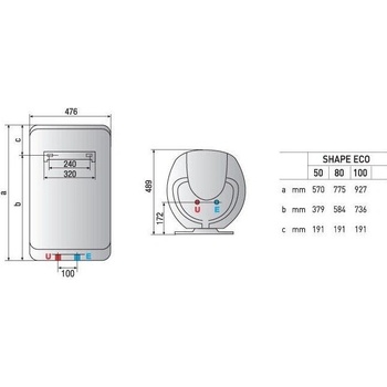 Image 1 of Ariston Shape Eco Evo 100 V (3626076)