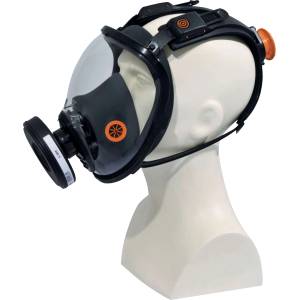 Delta Plus Delta m9200 rotor galaxy / Маска за цялото лице с панорамно виждане, система rotor® - черно/оранжево, регулируема (m9200no)