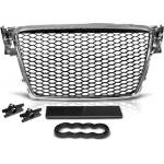  Решетка без емблема за Audi A4 B8 (2008-2011) - RS Look с хром рамка (GRAU02)