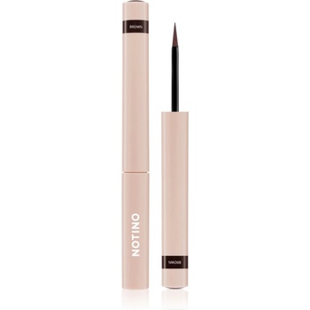 Notino Serum-Infused Lifeproof Eyeliner течна очна линия с активни вещества за растеж на мигли 02 Brown 1.7ml