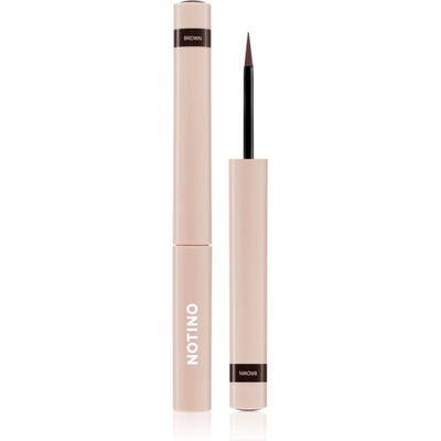 Notino Serum-Infused Lifeproof Eyeliner течна очна линия с активни вещества за растеж на мигли 02 Brown 1.7ml
