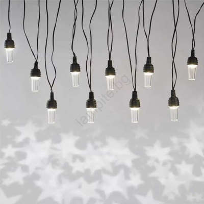 EMOS LED външен гирлянд 10xLED/9, 5 m IP44 студено бяло (EMS1023)