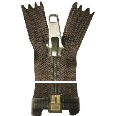 Spirálový zip, dělitelný, Silný - 75cm - khaki - BALENÍ 10 ks