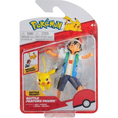 Jazwares Pokemon Battle Ash & Pikachu W10 Pkw2473