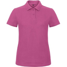 B&C ID.001 /women Dámske piqué polo červená fuchsia