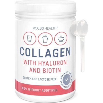 Woldo Health Collagen With Hyaluron And Biotin Kolagen s kyselinou hyaluronovou 500 g – Zboží Mobilmania