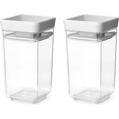 Brabantia Контейнер за съхранение на храна TASTY PLUS, 150 мл, комплект от 2 бр. , светлосив, Brabantia (BRAB230585)