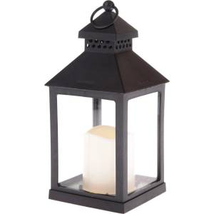 Dakls Черен LED фенер на батерии (височина 20 cm) - Dakls (KL794)