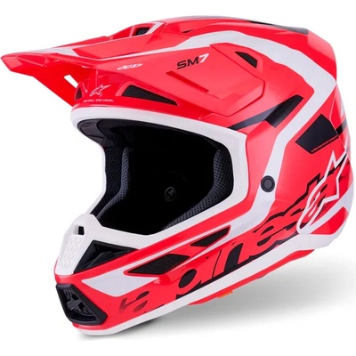 Alpinestars Supertech M7 Deed Červená/Čierna/Biela lesklá