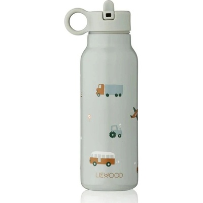 Liewood Termofľaša Falk Water Bottle Vehicle dove blue mix 350 ml