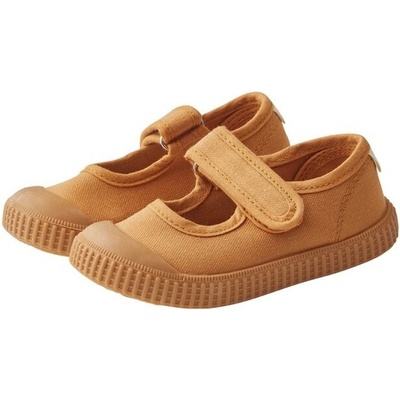 Sterntaler polobotky protiskluzové na suchý zips hnědá