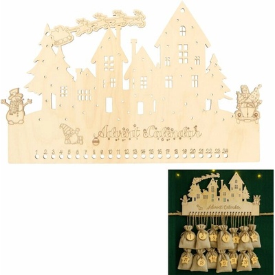 Natana adventný kalendár Dedinka 31x20cm