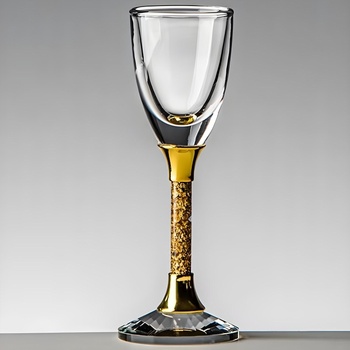 HARAHU Кристална чашка за ракия - Златен / 10ml KP35373 (35373)