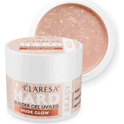 Claresa Hard Easy Builder Uv Led gél na nechty Nude Glow 12g