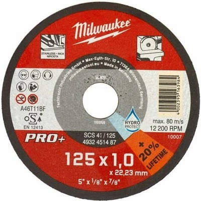MILWAUKEE 4932451487 SCS 41 / 125 TENKÝ REZNÝ KOTÚČ NA KOV PRO+