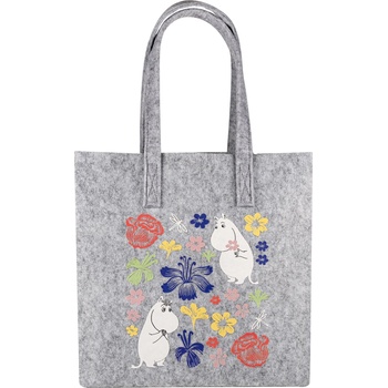 Muurla Чанта тип торба Muurla с Мумини и цветя от рециклиран материал 40 x 40 см (71-4040-03)