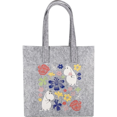 Muurla Чанта тип торба Muurla с Мумини и цветя от рециклиран материал 40 x 40 см (71-4040-03)