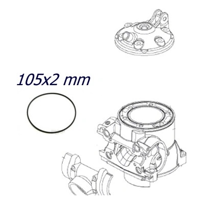 Originál díl O kroužek hlavy válce 105x2 Varianta: 105x2 | Zboží Auto