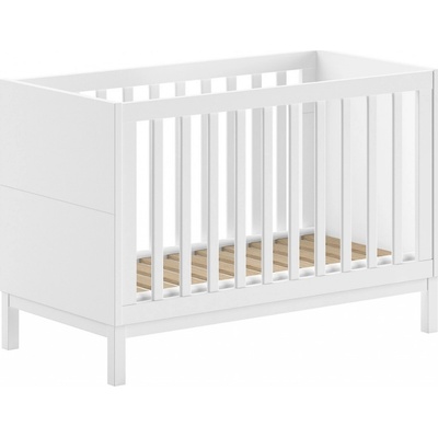 Vipack Bílá dřevěná postýlka Eva 60 x 120 cm