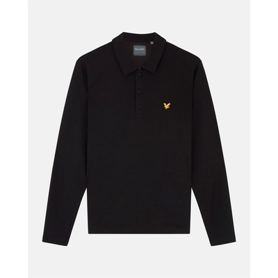 Lyle and Scott Блуза с яка Lyle and Scott Men's Tech Long-Sleeve Polo Shirt - Jet Black