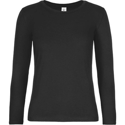B&C Dámske tričko s dlhým rukávom TW08T Black