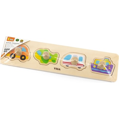 Viga Toys Плосък пъзел Viga - Превозни средства (44534)